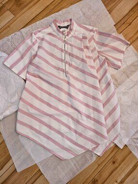 Sportmax pink and white striped shirt